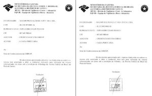 Certificado de Credenciamento da CODESP - Companhia Docas do estado de São Paulo